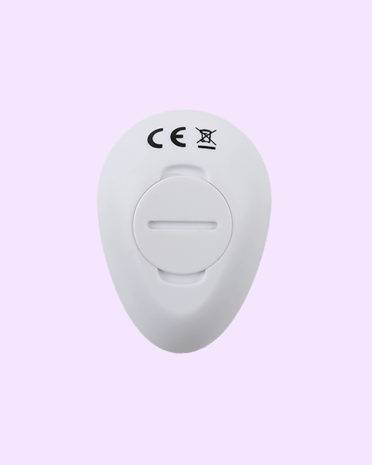 ClickHer remote control with long-lasting battery compartment 