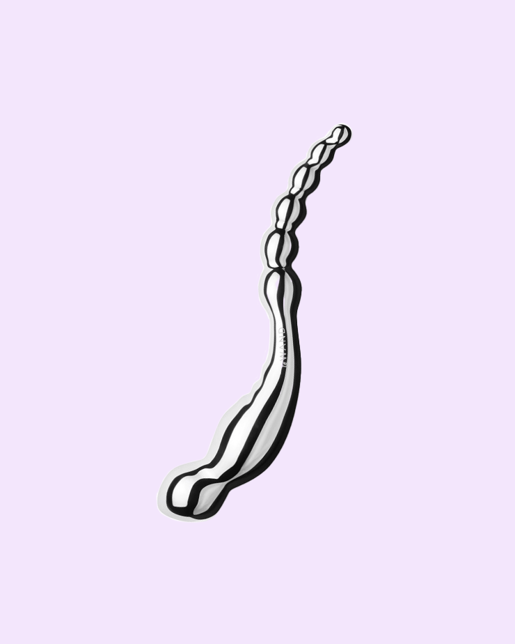 Swerve Beaded Stainless Steel Dildo