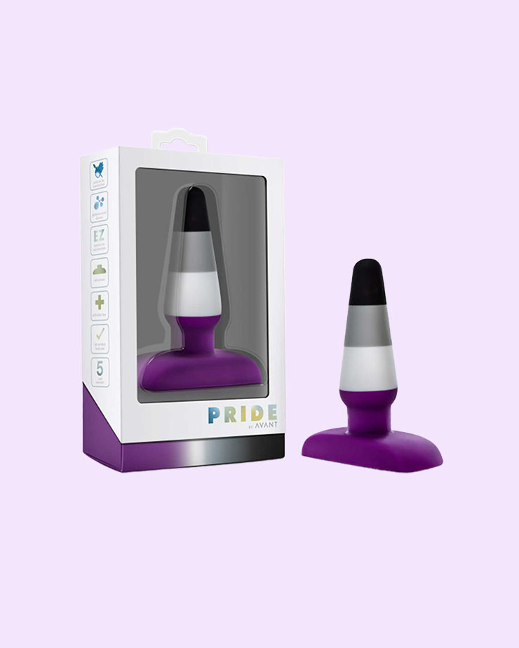 Ace Asexual Pride Silicone Anal Plug - 4.25 - Wet For Her Ace Asexual Pride Silicone Anal Plug - 4.25 - Wet For Her