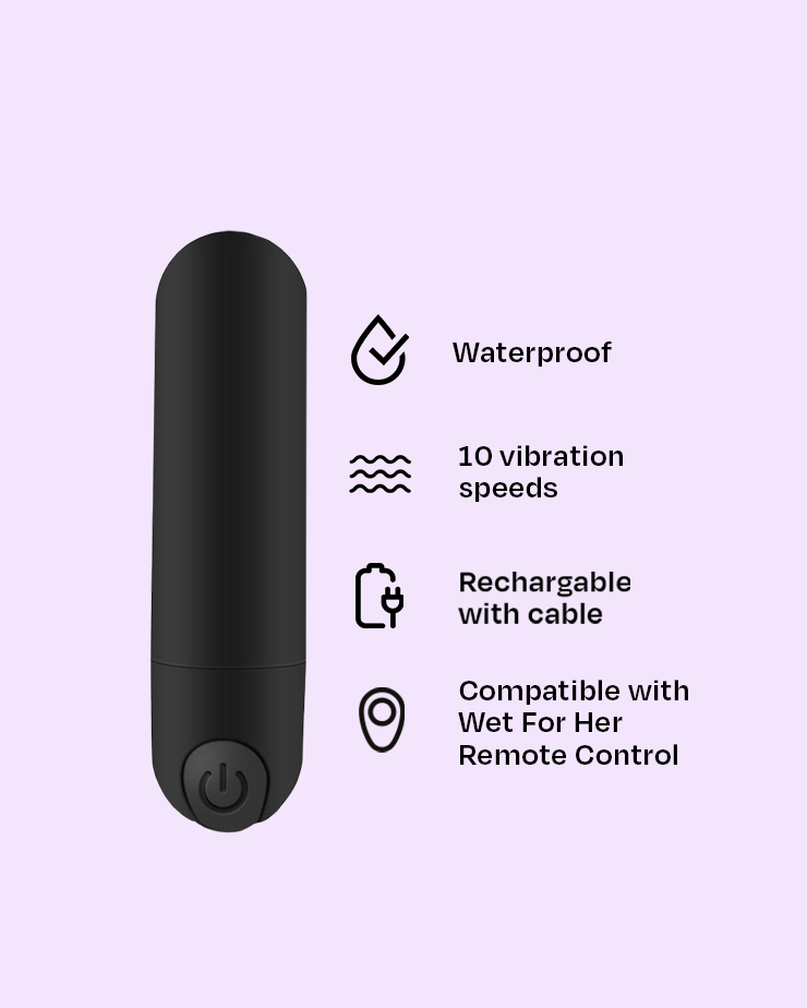 Long Black Bullet - Vibrator 2.0 Long Black Bullet - Vibrator 2.0