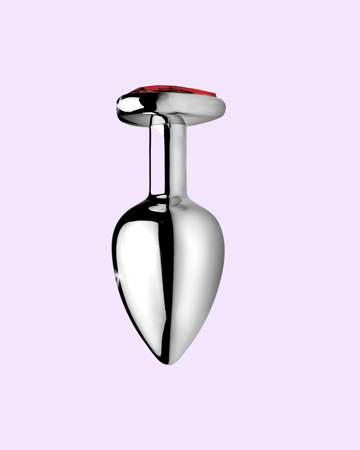 Booty Sparks Red Heart Gem Anal Plug 2.5" - Wet For Her Booty Sparks Red Heart Gem Anal Plug 2.5" - Wet For Her