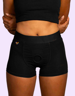 RideHer Boxer - Lingerie Strap-On Harness View 1