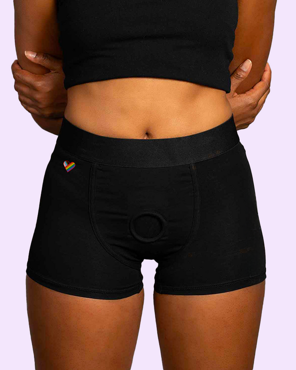 RideHer™ Boxer – Ondergoed Strap-on Harnas O’Ring & Packer 