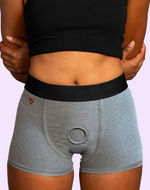 RideHer Boxer - Underwear Strap-On Harness View 1