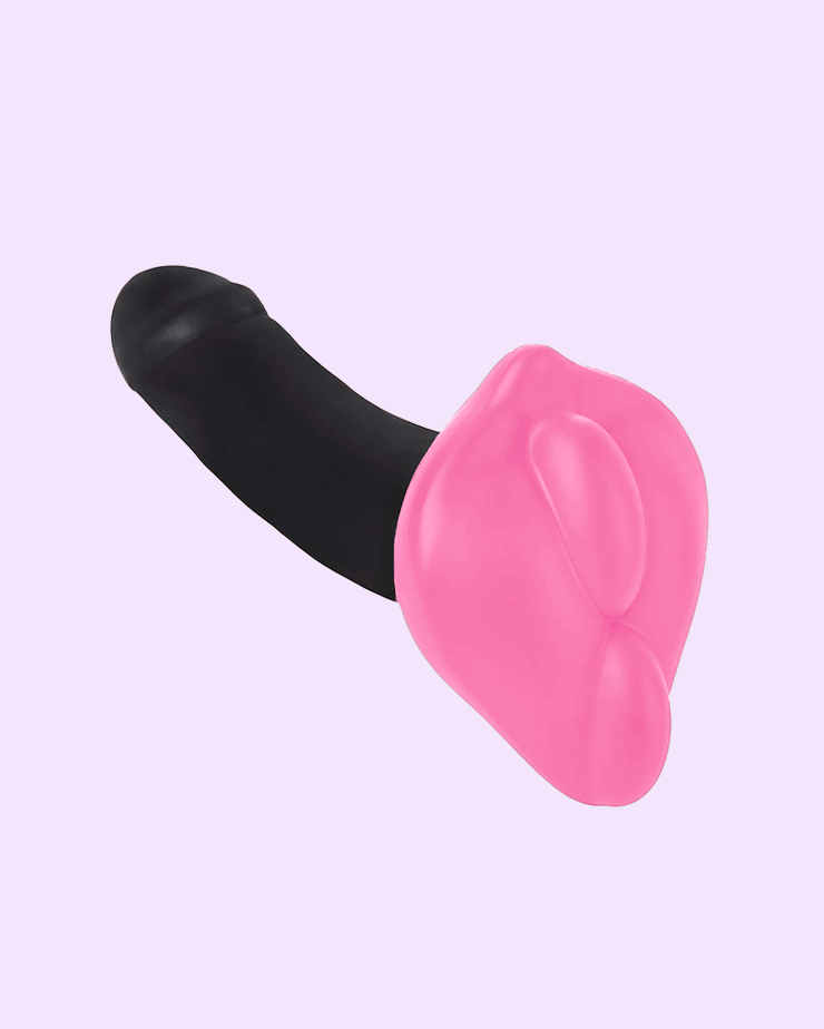 Pink | BumpHer Dildo Base Cover with WondHer dildo