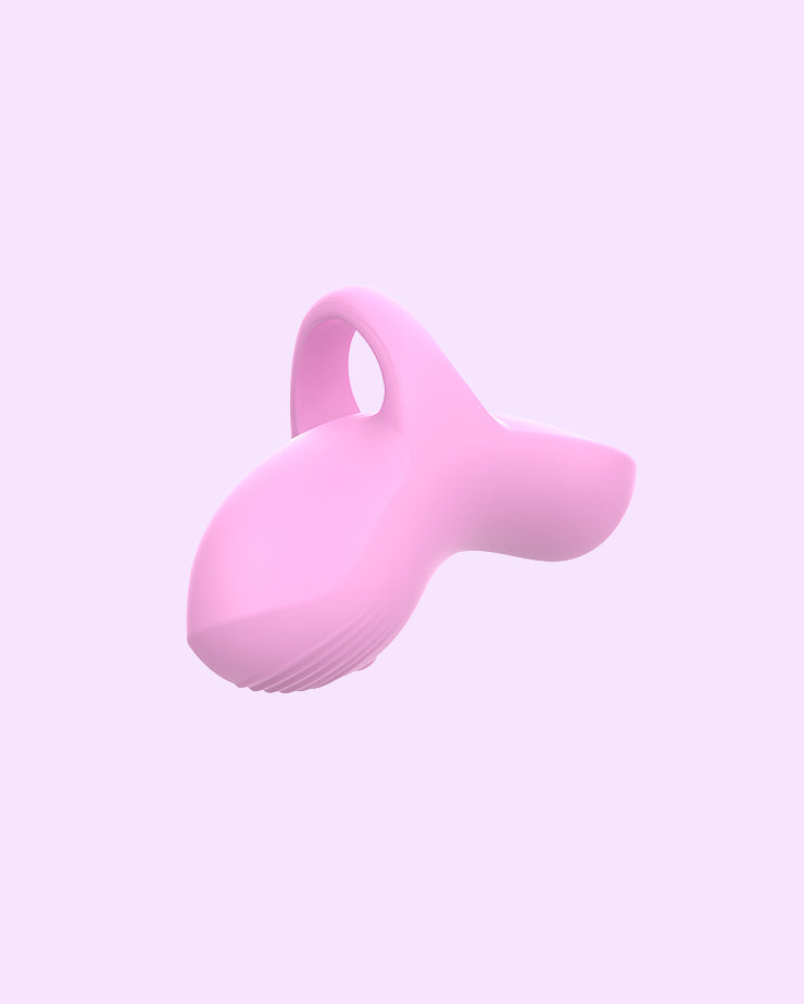 Pink | Ergonomic purple touch-sensor finger vibrator FlickMe