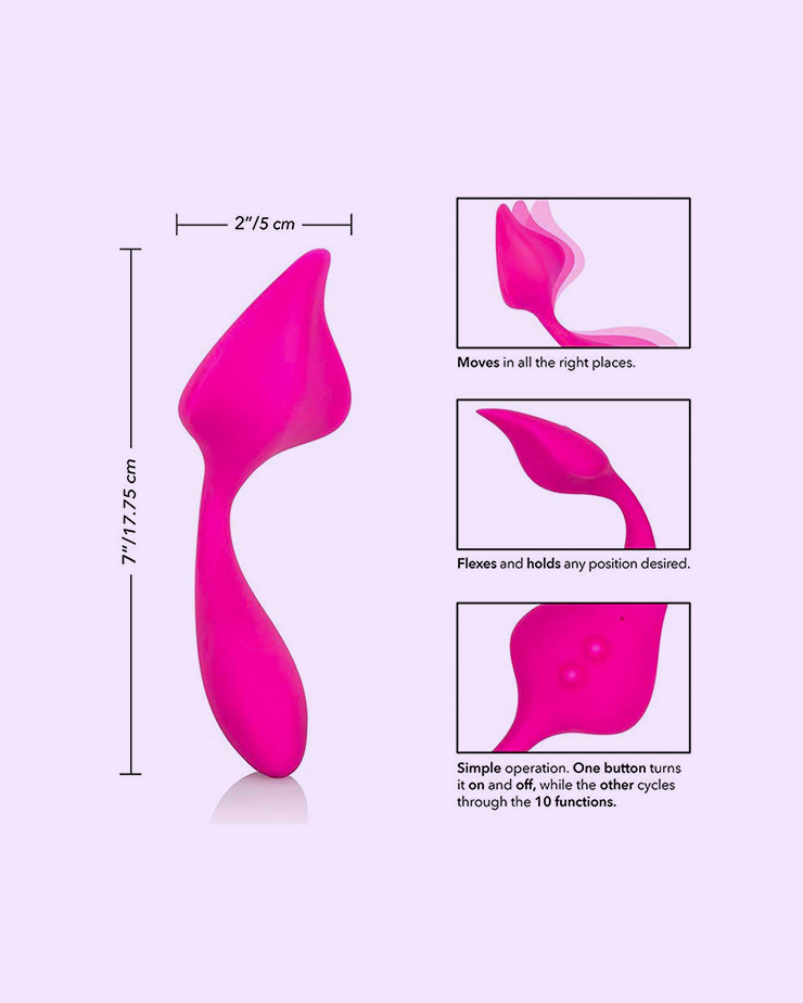 Pink vibrator 10 vibrations & 7-inch design - Wet For Her Pink vibrator 10 vibrations & 7-inch design - Wet For Her
