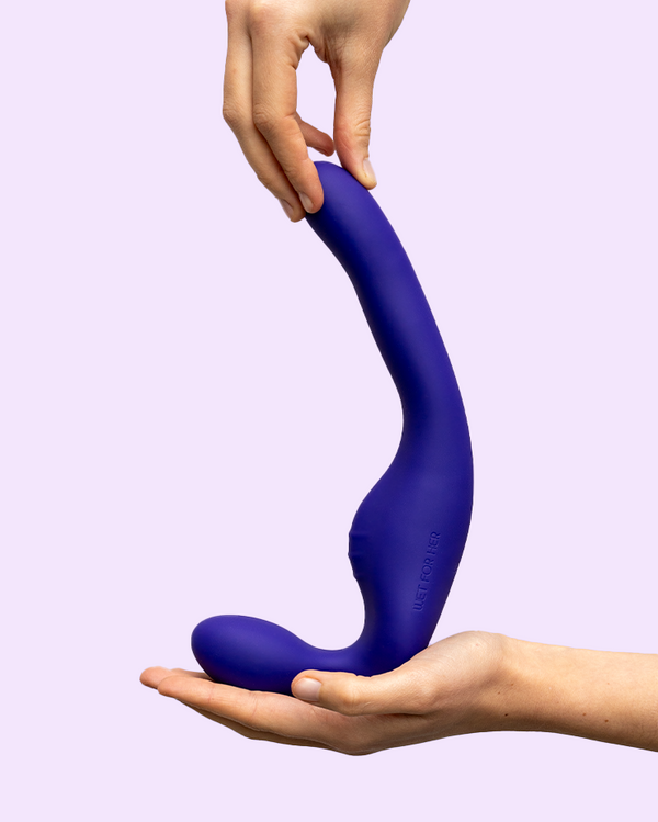 Vibrating double dildo with remote control - Wet For Her Vibrating double dildo with remote control - Wet For Her