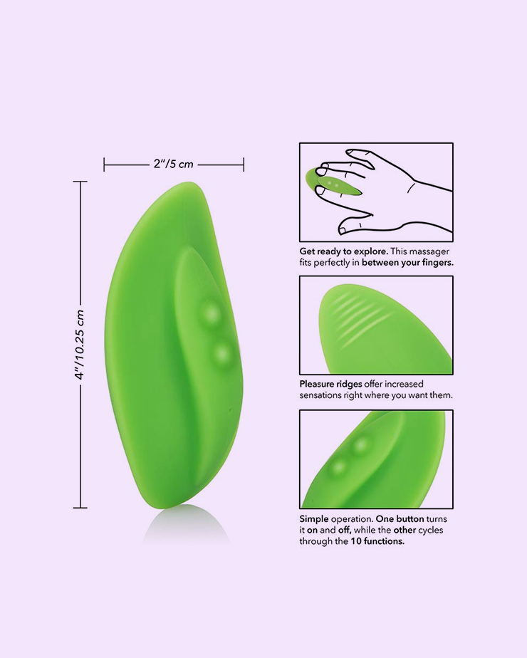Fingertip green vibrator for stimulation - Wet For Her Fingertip green vibrator for stimulation - Wet For Her