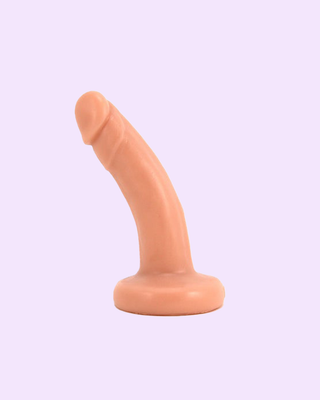 Beige | Vixen Spur Petite Curved Realistic Strap-on Dildo