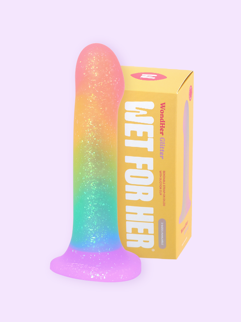 WondHer™ Glitter - Buigbare Strap-on Dildo