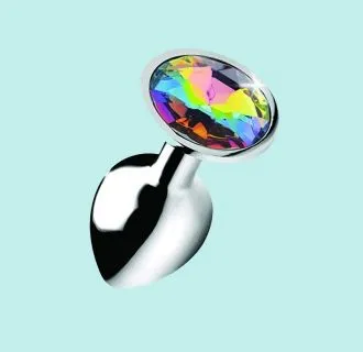 BOOTY SPARKS RAINBOW GEM ANAL PLUG 2.5 INCH