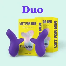 FlickMe Duo - Rechargeable Finger Ring Vibrators