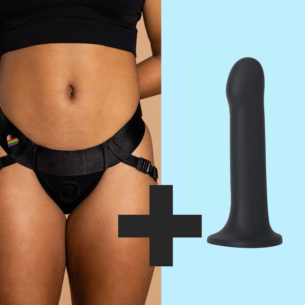 Image of Jock Harness XS-5XL + WondHer Strap-On Dildo